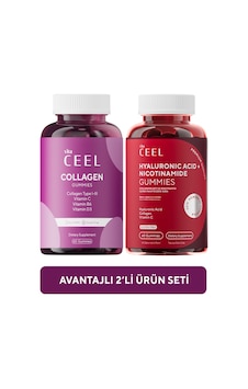 Vita Ceel 2'li Kollajen ve Cilt Gummy Çiğnenebilir Vitamin Vita Ceel 2'li Kollajen ve Cilt Gummy Çiğnenebilir Vitamin