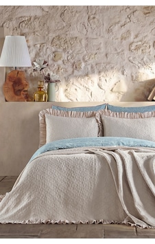 Doqu Home Leris Bouquet Fırfırlı Yatak Örtüsü Tek Kişilik Taş Krem Doqu Home Leris Bouquet Fırfırlı Yatak Örtüsü Tek Kişilik Taş Krem