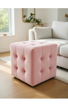 Kardelen Pembe Kare Puf Açık Pembe Kardelen Pembe Kare Puf Açık Pembe