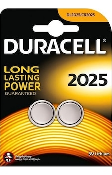 Duracell 2025 3V DL2025/CR2025 Lithium Düğme Pil 2'li Duracell 2025 3V DL2025/CR2025 Lithium Düğme Pil 2'li