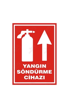 Yangın Söndürme Cihazı Yukarı Ok Levhası Yangın Söndürme Cihazı Yukarı Ok Levhası