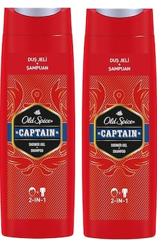 Old Spice Captain Duş Jeli ve Şampuan 2 x 400 ML Old Spice Captain Duş Jeli ve Şampuan 2 x 400 ML