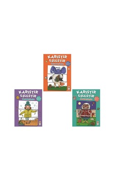 Sincap Okul Öncesi Keşfet-Karıştır Eşleştir Seti 3 Kitap