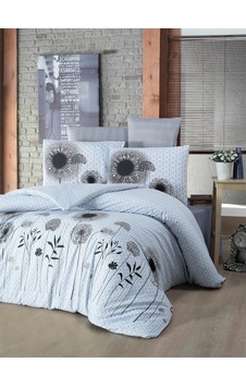 Komfort Home Çift Kişilik Polycotton Nevresim Takımı (White Black Çok Renkli Komfort Home Çift Kişilik Polycotton Nevresim Takımı (White Black Çok Renkli