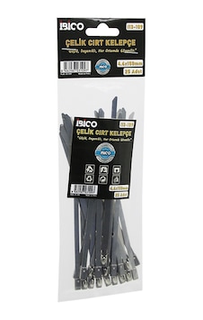 Paslanmaz Çelik Cırtlı Kablo Bağı 4.6x150mm Paslanmaz Çelik Cırtlı Kablo Bağı 4.6x150mm