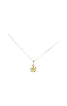 925 Ayar Gümüş Peridot Taşlı Çiçekli Kolye 248072234 925 Ayar Gümüş Peridot Taşlı Çiçekli Kolye 248072234
