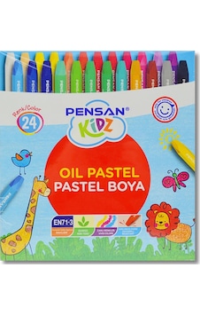 Kidz Karton Kutu Pastel Boya 24 Renk 24 Renk Kidz Karton Kutu Pastel Boya 24 Renk 24 Renk