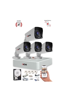 Ids - 4 Kameralı 1080p Fullhd 5mp Sony Lensli Kamera Seti - B2072