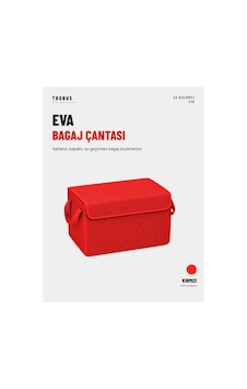 Trobus Eva Bagaj Çantası Organizer Katlanır, Kapaklı Kırmızı Trobus Eva Bagaj Çantası Organizer Katlanır, Kapaklı Kırmızı