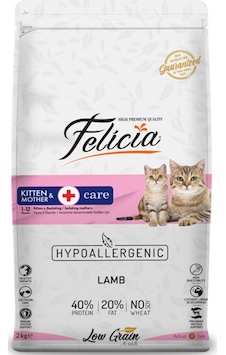 Felicia Kitten & Mother Düşük Tahıllı Kuzu Etli Yavru Kedi Maması 2 KG Felicia Kitten & Mother Düşük Tahıllı Kuzu Etli Yavru Kedi Maması 2 KG