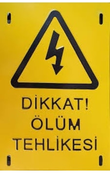 Dikkat Ölüm Tehlike Levhası 50 Adet Kalın Dikkat Ölüm Tehlike Levhası 50 Adet Kalın