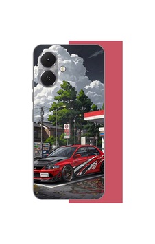 Tecno Spark Go 2 Uyumlu Bulutların Altında Spor Otomobil Baskılı Silikon Kılıf Renkli Tecno Spark Go 2 Uyumlu Bulutların Altında Spor Otomobil Baskılı Silikon Kılıf Renkli