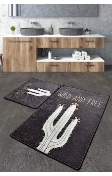 Wild And Free Djt 2 Li Set Banyo Paspas Seti Siyah Wild And Free Djt 2 Li Set Banyo Paspas Seti Siyah