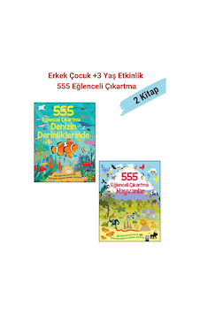 555 Eğlenceli Çıkartma Dizisi Denizin Derinliklerinde Ve Hayvanlar - 2 Kitap, +3 Yaş Etkinlik 555 Eğlenceli Çıkartma Dizisi Denizin Derinliklerinde Ve Hayvanlar - 2 Kitap, +3 Yaş Etkinlik