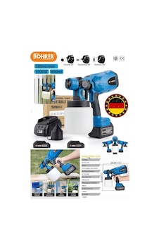Böhrer V598 Çift Akülü 1.8 MM Profesyonel Boya Püskürtme İlaçlama Makinesi Böhrer V598 Çift Akülü 1.8 MM Profesyonel Boya Püskürtme İlaçlama Makinesi