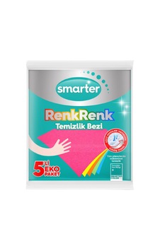 5 Adet Smarter Renkli Temizlik Bezi 5'li Diğer