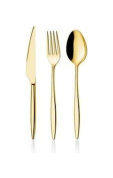 Carmen 6 Adet Tatlı Çatal 6 Adet Tatlı Kaşık 6 Adet Tatlı Bıçak Pasta Seti Gold Carmen 6 Adet Tatlı Çatal 6 Adet Tatlı Kaşık 6 Adet Tatlı Bıçak Pasta Seti Gold