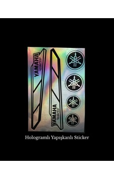 Yamaha Hologramli Motosiklet Sticker Seti Çok Renkli Yamaha Hologramli Motosiklet Sticker Seti Çok Renkli
