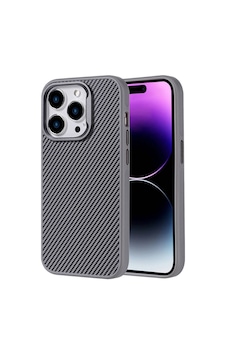 Nihcase Apple Uyumlu iPhone 14 Pro Max Kılıf Troy Karbon Fiber Tasarım Kapak