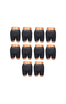 Kyc Shopping 10 Adet Siyah Renk Pamuklu Likralı Penye Esnek Kumaş Boxer Kyc Shopping 10 Adet Siyah Renk Pamuklu Likralı Penye Esnek Kumaş Boxer