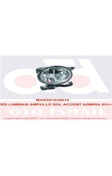 Mars 530619 Sis Lambası Ampüllü Sol Accent Admıra 03 9220125500 Mars 530619 Sis Lambası Ampüllü Sol Accent Admıra 03 9220125500