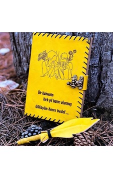 Gülüşün Ömre Bedel Deri Defter Gülüşün Ömre Bedel Deri Defter