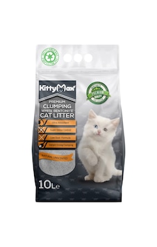 Kittymax Doğal Kokusuz Topaklaşan Kalın Taneli Bentonit Kedi Kumu 10 L Kittymax Doğal Kokusuz Topaklaşan Kalın Taneli Bentonit Kedi Kumu 10 L