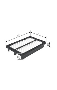 BOSCH F026400356 HAVA FİLTRESİ BMW 1 BMW 2 BMW 3 BMW 4