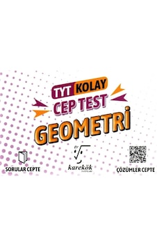 TYT Kolay Geometri Cep Test - Karekök Eğitim Yayın TYT Kolay Geometri Cep Test - Karekök Eğitim Yayın