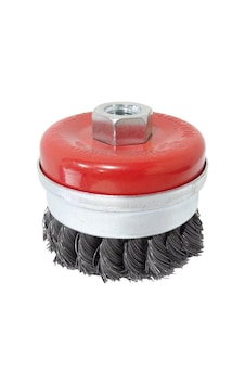 Partner Pt02040 Çanak Fırça Gri Burma Telli M14 Vidalı 100mm