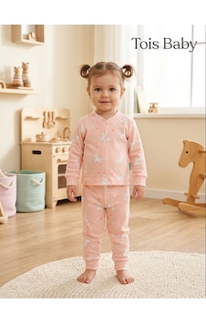 Tois Baby Organik Hastane Çıkışı Bebek Takımı Pembe Renk Tois Baby Organik Hastane Çıkışı Bebek Takımı Pembe Renk