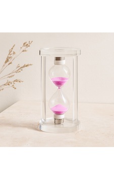 Büyük Cam Kum Saati Standlı 7.5 Cm Çap, 15 Cm Yükseklik 1