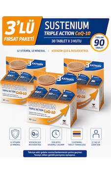Sustenium Triple Action Coq-10 30 Tablet 3 Adet Sustenium Triple Action Coq-10 30 Tablet 3 Adet
