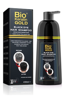 Bio Keratin Gold Black Hair Shampoo Siyahlaştırıcı 400 Ml Beyaz Bio Keratin Gold Black Hair Shampoo Siyahlaştırıcı 400 Ml Beyaz