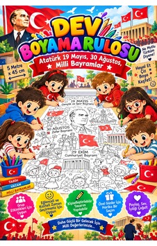 Atatürk, 19 Mayıs, 30 Ağustos, Dev Boyama Kağıdı Boyama Rulosu Büyük Boy 5 Metre - 808522583 Atatürk, 19 Mayıs, 30 Ağustos, Dev Boyama Kağıdı Boyama Rulosu Büyük Boy 5 Metre - 808522583