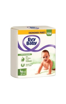 Evy Baby Bezi Maxi Ekonomik 4 Beden 27 Adet Evy Baby Bezi Maxi Ekonomik 4 Beden 27 Adet