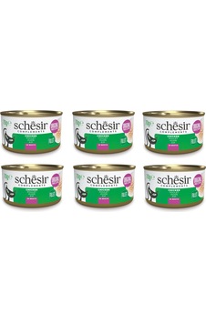 Schesir Tavuklu Broth Pişirme Suyunda Tamamlayıcı Kedi Konservesi 70 Gr. X 6 Adet Schesir Tavuklu Broth Pişirme Suyunda Tamamlayıcı Kedi Konservesi 70 Gr. X 6 Adet