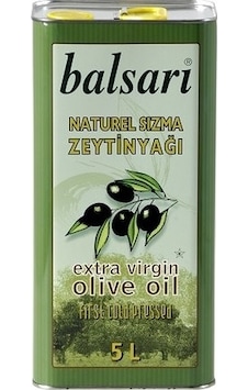 Balsari Naturel Sızma Soğuk Sıkım Zeytinyağı Teneke 5 L