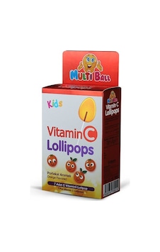 Multiball Kids Vitamin C Lollipops 7 Adet Multiball Kids Vitamin C Lollipops 7 Adet