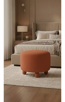 Polo Peluş 45 X 45 Cm Doğal Gürgen Topuz Ayaklı Çok Amaçlı Puf Koltuk Kiremit Polo Peluş 45 X 45 Cm Doğal Gürgen Topuz Ayaklı Çok Amaçlı Puf Koltuk Kiremit