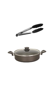 Mehtap Teflon Karnıyarık 22 Cm Ve Altabi Silikon Servis Maşası