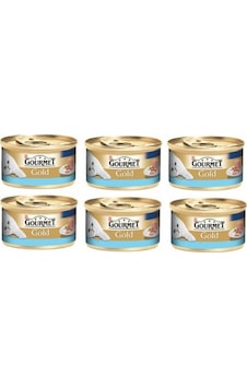 Gourmet Gold Kıyılmış Ton Balıklı Konserve Yetişkin Kedi Maması 6 x 85 G
