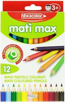 Fibracolor Mati Max Kalın Kuru Boya 12 Renk