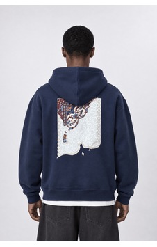 Respire Erkek Sabr Patch Detaylı Oversize Hoodie Lacivert Respire Erkek Sabr Patch Detaylı Oversize Hoodie Lacivert