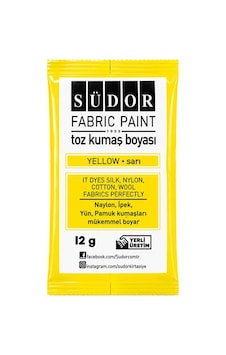 Kumaş Boyası Toz 12 Gr 1 Adet Südor Toz Kumaş Boyası Kot Pantalon Gömlek Tişört Tekstil Kumaş Boyası 1 Adet Sarı Kumaş Boyası Toz 12 Gr 1 Adet Südor Toz Kumaş Boyası Kot Pantalon Gömlek Tişört Tekstil Kumaş Boyası 1 Adet Sarı