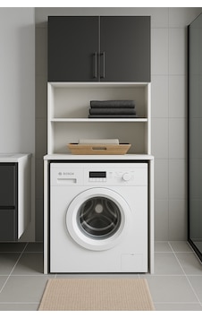 Modern Banyo Dolabı Antrasit Modern Banyo Dolabı Antrasit