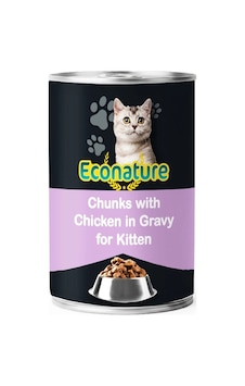 Econature Tavuk Etli 400 Gr Yavru Kedi Konservesi Econature Tavuk Etli 400 Gr Yavru Kedi Konservesi
