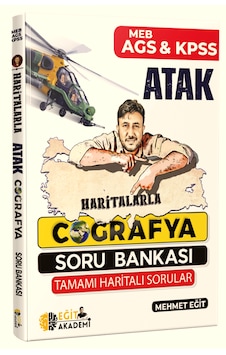 Meb-Ags Kpss Haritalarla Atak Coğrafya Soru Bankası Mehmet Eğit
