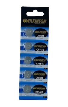 Wılkınson 1616 3V Lityum Düğme Pil 5'Li Paket Wılkınson 1616 3V Lityum Düğme Pil 5'Li Paket