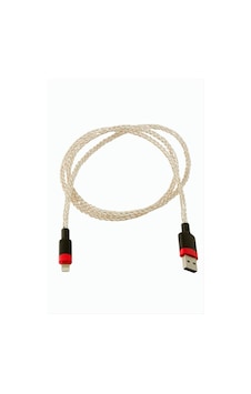 Işıklı Apple iPhone Uyumlu Usb Data Şarj Kablosu Gri Işıklı Apple iPhone Uyumlu Usb Data Şarj Kablosu Gri